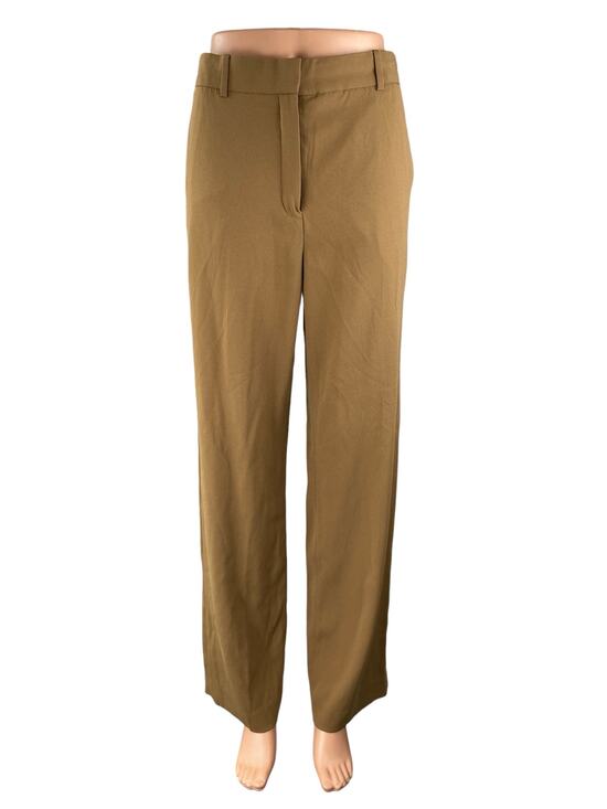 Aritzia Pants - Aritzia Babaton Women's Tan High Waisted Wide Leg Straight Trousers Pants Size 4